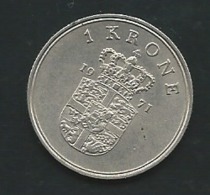 Danemark Denmark 1 Krone 1971  Pieb 24110 - Dinamarca