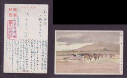 JAPAN WWII Military Horse Picture Postcard Central China WW2 MANCHURIA CHINE MANDCHOUKOUO JAPON GIAPPONE - 1943-45 Shanghai & Nanchino