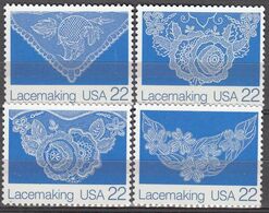 United States 1987 Lacemaking  Michel 1936-39  MNH 28300 - Textile