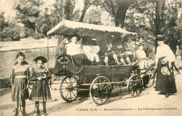 Paris * 19 ème * Buttes Chaumont * Le Chargement Complet * Promenade Enfantine * Attelage à âne - Paris (19)