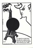CPM Tour Eiffel Tirage Limité En 85 Ex. Numérotés Jean Cocteau - Other & Unclassified