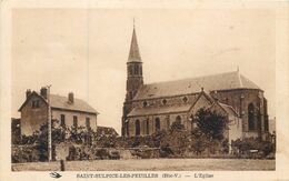 CPA 87 Haute Vienne St Saint Sulpice Les Feuilles L'Eglise Et Le Presbytere - Saint Sulpice Les Feuilles