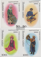 Kirgisistan 49B-52B (complete Issue) Unmounted Mint / Never Hinged 1995 Costumes - Kirgisistan