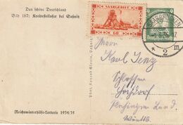 Sarre Entier Postal Illustré Saarbrücken 1935 - FDC