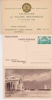 FRANCE - ENTIERS POSTAUX 400-CP2  POCHETTE  4 CARTES SUR 5 TIMBRES VERTS NEUFS LUXE COTE 72 EUR - Umschläge Mit Aufdruck (vor 1995)