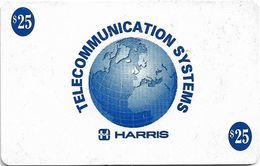 USA - Harris Teledata Military Card Used In Bosnia By NATO, (No Date On Front), 25$, Used - Other & Unclassified