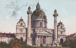 AK Wien - Karlskirche - Wien Englischer Garten Nach Zagreb - 1907 (51264) - Chiese