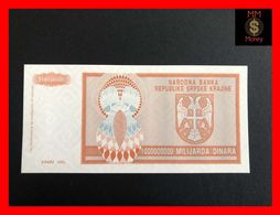 CROATIA 1.000.000.000 1000000000 Dinara 1993   P.  R 17  "Krajina"   *RARE*   "without Serial"   UNC - Croatie