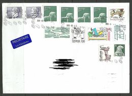 SCHWEDEN Sweden 2020 Air Mail Cover To Estonia With Many Stamps - Covers & Documents