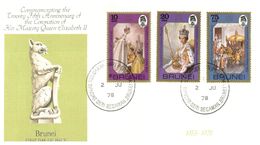 (D 22) Burnei Darrusalam FDC Cover (with Insert) 1978 - Queen Elizabeth - Brunei (1984-...)