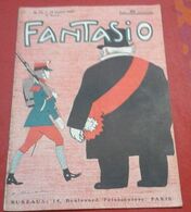 Revue Satirique FANTASIO N°72 15 Juillet 1909 Illustration Fabiano,Olga Desmond,Mlle Marnac Revue De La Cigale - 1900 - 1949