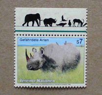 Vi95-01 : Nations-Unies (Vienne) / Protection De La Nature - Diceros Bicornis (Rhinocéros Noir) - Ongebruikt