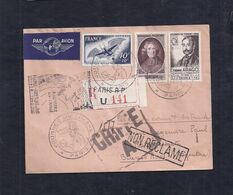Enveloppe Locale Journee Du Timbre 1948  Paris Recommandée Avion Pour Argentine - ....-1949