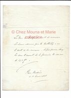 LETTRE A CHARLES MOTTELEY PARIS POUR LE DUC DE BEDFORD CONTRESEING RUSSELL - 15 MARS 1826 PLACE VENDOME - Documents Historiques