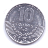 COSTA RICA 2016: 10 Colones, KM 228b - Costa Rica