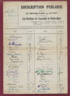 050720B - DOCUMENT ANCIEN Souscription Publique Journal Le Républicain Victimes Incendie De VIEILLE AURE 65 - Vielle Aure