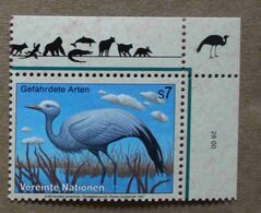 Vi97-01 : Nations-Unies (Vienne) / Protection De La Nature - Grue De Paradis (Grus Paradisea) - Unused Stamps