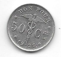 Belguim 50 Centimes 1929 French   Xf !!! - 50 Cents