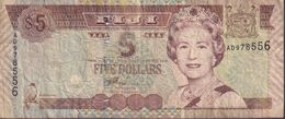 FIJI 2002 $5 Banknote AD978556 - Figi