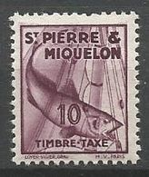 SPM TAXE N° 33 NEUF** LUXE SANS CHARNIERE - Timbres-taxe