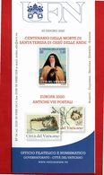 Vaticano - 2020 - Bollettino. Ufficiale. SANTA TERESA Di Gesù - EUROPA.  23/06/2020. - Lettres & Documents