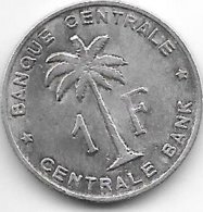 Belgian Congo Ruanda-urundi  1 Franc 1959  Km 4  Xf+ Cat Val 6$ - 1951-1960: Baudouin I