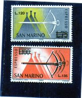 CG46 - 1965 San Marino - Monte Titano E Balestra - Soprastampati - Eilpost