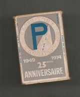 JC , BOITE D'ALLUMETTES , PREVENTION ROUTIERE , 1949-1974 , 25 éme Anniversaire , 2 Scans , Frais Fr 1.95 E - Matchboxes