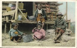 Black Americana, "Living Easy" (1917) Phostint Postcard No. 6074 - Black Americana
