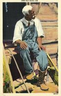 Black Americana, "Old Black Joe" (1940s) Asheville 46737 Postcard - Negro Americana