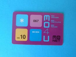 10 DEM ... Montenegro Very Old Issue Prepaid GSM Card * Prepaye Carte Recharge - Value In Old Deutschland Marks Vaucer - Montenegro