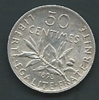 SEMEUSE /// 50 CENTIMES 1898 // ETAT SUP +++    Pieb 24209 - 50 Centimes