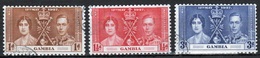 Gambia George VI 1937 Set To Celebrate The Coronation. - Gambia (...-1964)