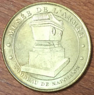 75007 PARIS TOMBEAU DE NAPOLÉON MUSÉE DE L'ARMÉE MDP 2012 MÉDAILLE MONNAIE DE PARIS JETON TOURISTIQUE MEDALS COIN TOKENS - 2012