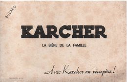 Buvard Ancien / KARCHER/La Biére De La Famille / Avec Karcher On Récupére/ Lutétia/ Vers 1950                   BUV451 - Liqueur & Bière