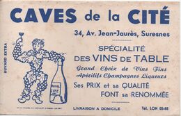 Buvard Ancien / Vins De Table /CAVES De La CITE/ Spécialité Des Vins De Table/SURESNES/ Vers 1950                BUV453 - V