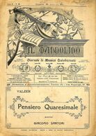 ANCIENNES PARTITIONS DE MUSIQUE -  IL MANDOLINO : GIORNALE DI MUSICA QUINDICINALE - Pensiero Quaresimale - Année 1928 - Música