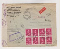 ROMANIA 1941 TIMISOARA Registered Censored Cover To BOHEMIA & MORAVIA - Lettres 2ème Guerre Mondiale