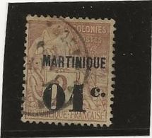 MARTINIQUE - N° 7 OBLITERE - TB- ANNEE 1888-91 - Usati