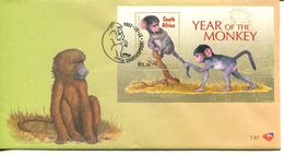South Africa Südafrika Offizieller/official FDC # 7.67 - Year Of The Monkey - FDC