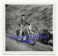 1953 MOTO PEUGEOT IMMATRICULATION 174K12 ET 400Q12 - PHOTO 6*6 CM - Auto's