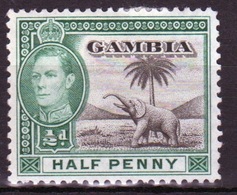 Gambia George VI 1938 ½d Definitive Stamp. - Gambia (...-1964)