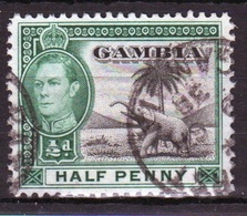 Gambia George VI 1938 ½d Definitive Stamp. - Gambia (...-1964)