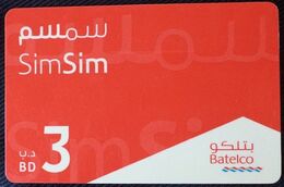 Bahrain 3 BD  SimSim Batelco - Bahrain