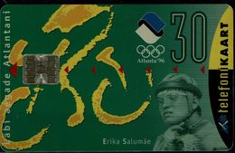 ESTONIA 1996 PHONECARD SUMMER OLYMPICS GAMES ATLANTA 96 USED VF!! - Giochi Olimpici