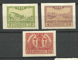 Poland Polska 1918 Local Post Przedborz Michel 3 - 4 C & 6 C * - Unused Stamps