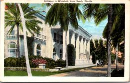 Florida Palm Beach Entrance To Whitehall - Palm Beach