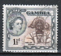 Gambia Queen Elizabeth  1953  1½d  Definitive Stamp. - Gambia (...-1964)