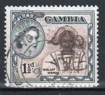 Gambia Queen Elizabeth  1953  1½d  Definitive Stamp. - Gambie (...-1964)