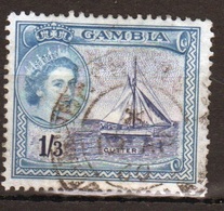 Gambia Queen Elizabeth  1953  1/3d  Definitive Stamp. - Gambie (...-1964)